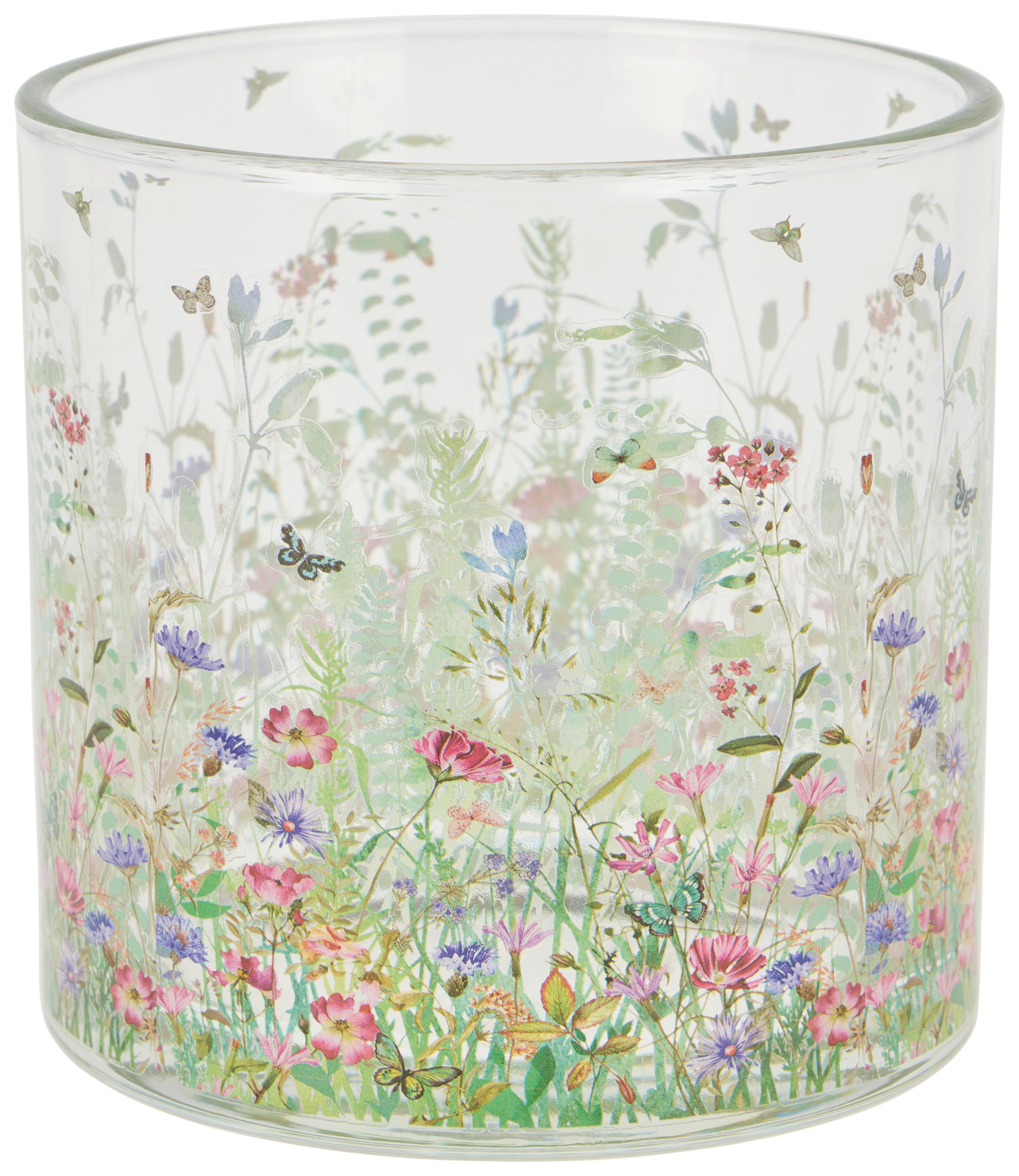 TEELICHTGLAS Linessa - Multicolor, KONVENTIONELL, Glas (11,8/12cm) - Luca Bessoni