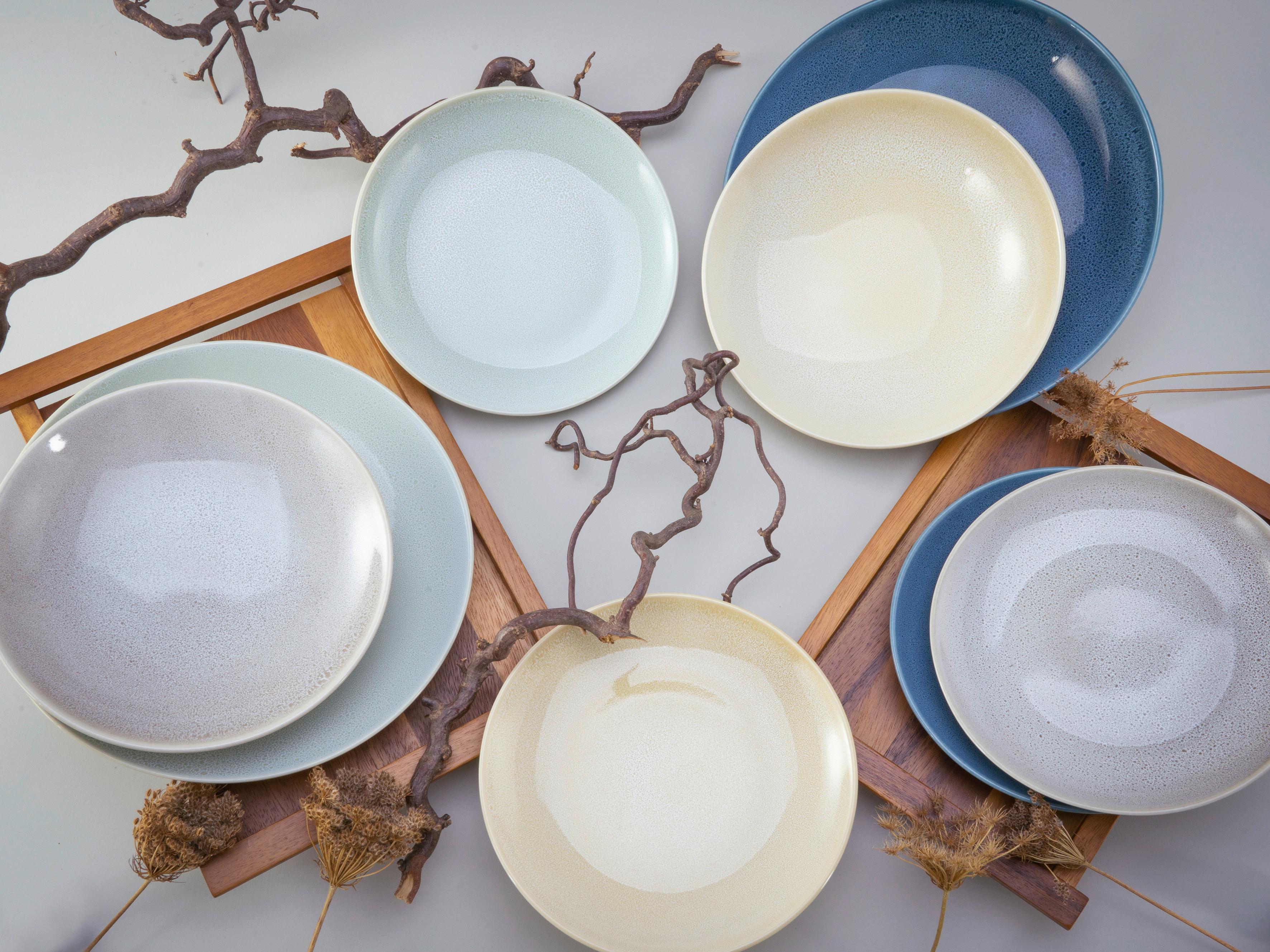 Tafelservice Keramik 4 Personen Geschirr Set - Multicolor, Basics, Keramik (31,5/31,5/38cm) - Creatable