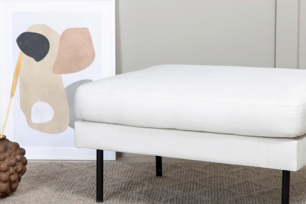 Hocker Zoom - Beige/Schwarz, Design, Kunststoff/Textil (85/47/64cm) - Livetastic