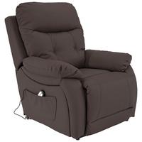 Fernsehsessel Elektrisch Mario Lederlook Braun - Schwarz/Braun, KONVENTIONELL, Kunststoff/Textil (89/107-79/94-165cm) - James Wood