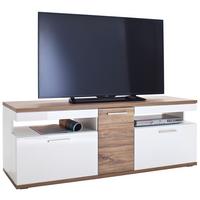 TV-Element Luzern B: 150 cm Weiß/Eiche Dekor - Eichefarben/Weiß, Design, Holzwerkstoff (150/55/50cm) - Livetastic