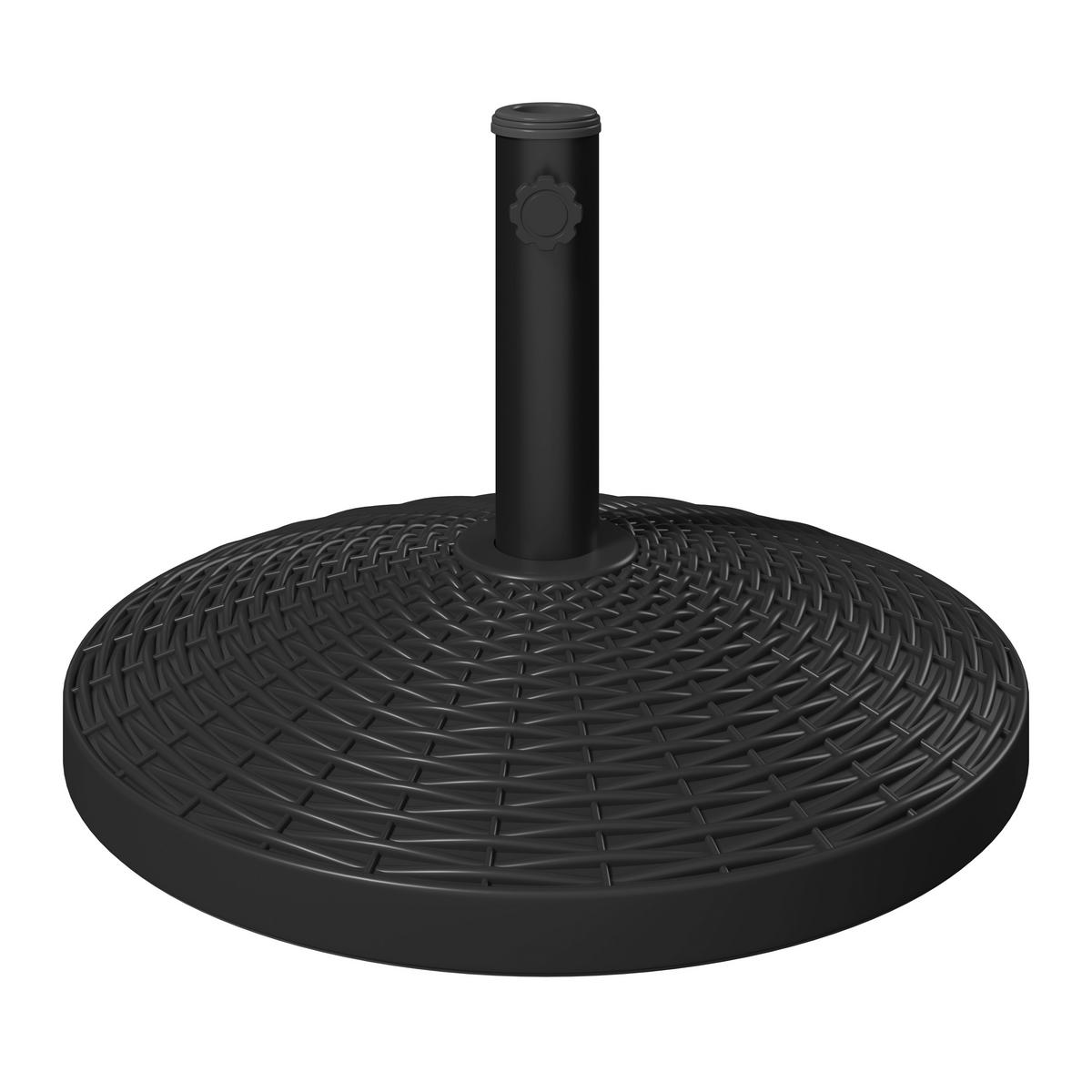 STOJAN NA SLNEČNÍK IGI - čierna, Basics, plast/kameň (50/34cm) - Mömax