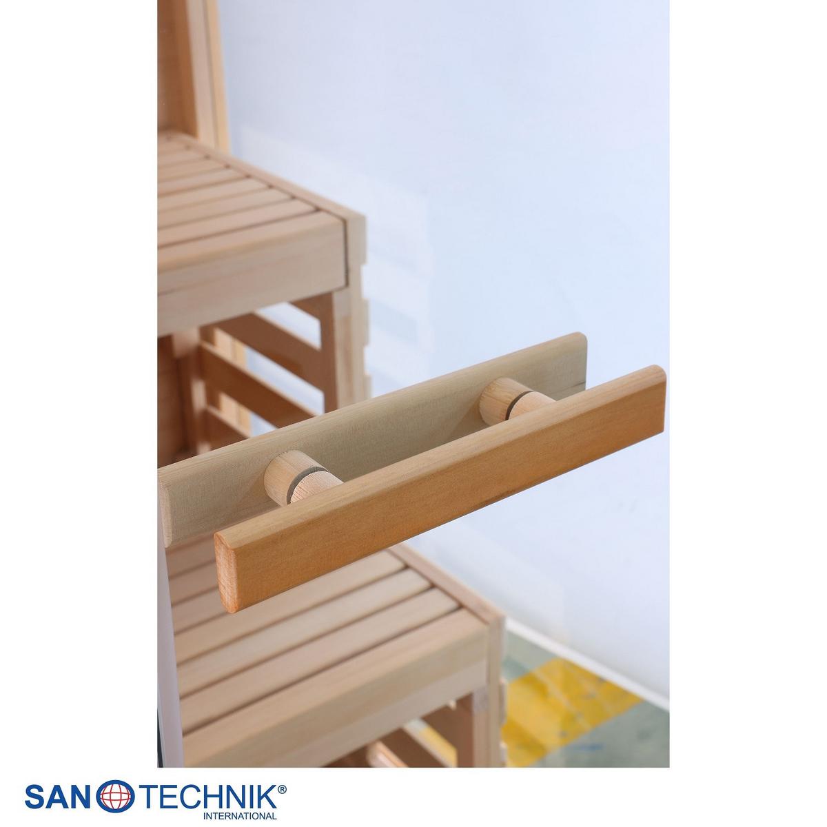 Finnische Panoramasauna BHT: 130x120x200 cm - Naturfarben, Basics, Glas/Holz (130/120/200cm) - Sanotechnik