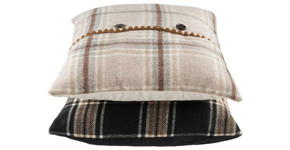 Zierkissen Mary 45x45 Cm Polyester Beige Mit Zipp - Beige, ROMANTIK / LANDHAUS, Textil (45/45cm) - James Wood
