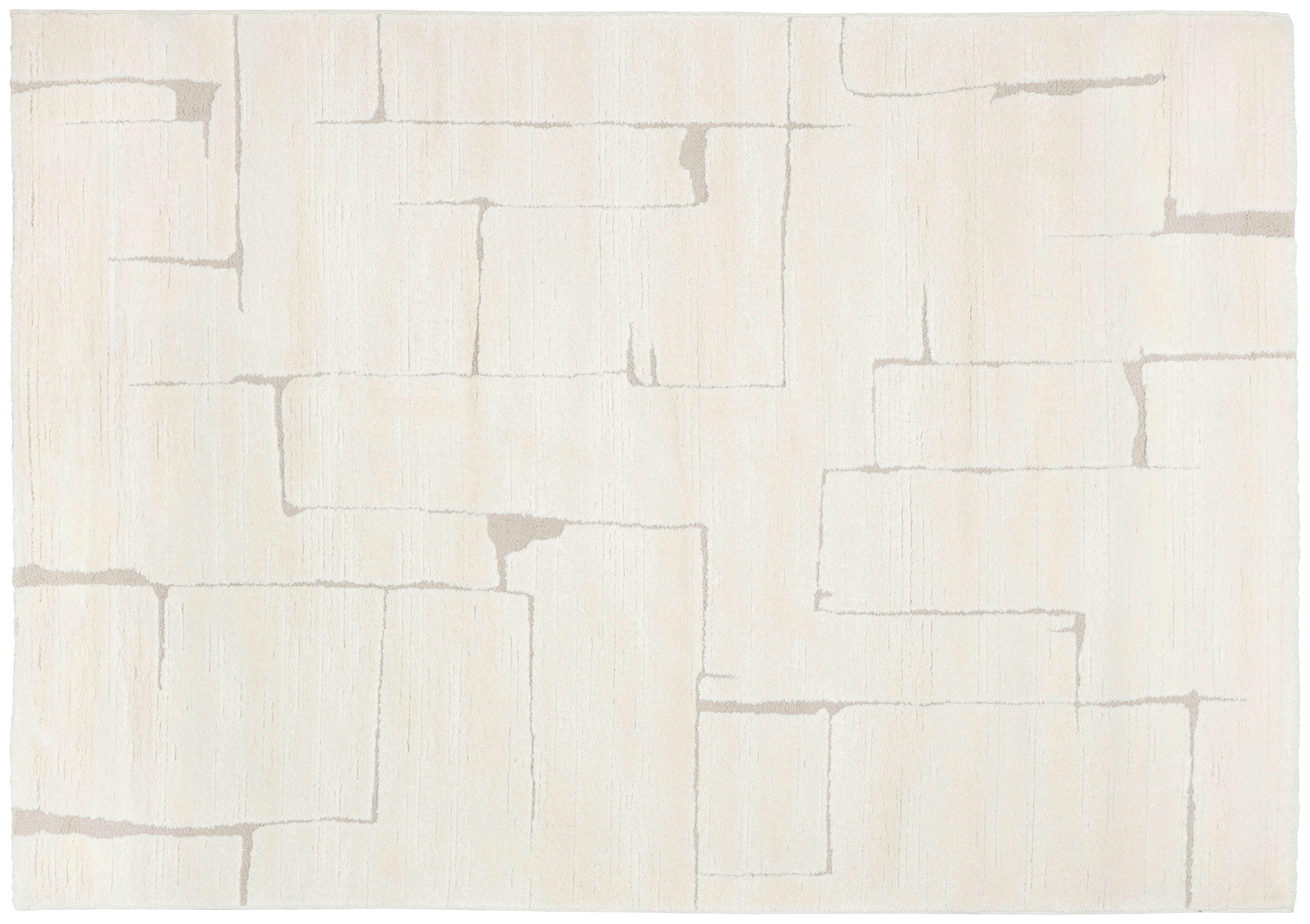 Webteppich Jonas - Creme, MODERN, Textil (80/150cm) - Luca Bessoni