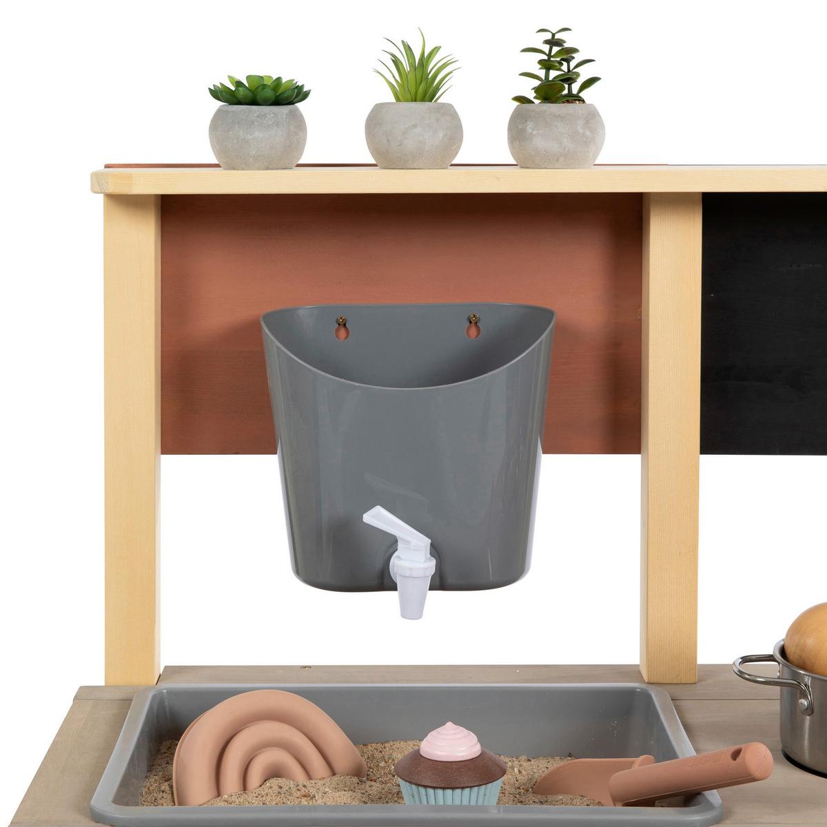 Kinderküche Muddy Buddy® - Birkefarben/Rosa, Basics, Holz (80/40/90cm) - MUDDY BUDDY