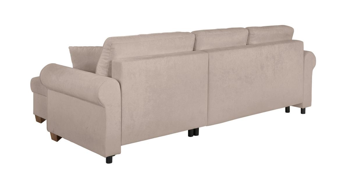 Ecksofa Arles, Taupe 15 S: 266x161 Cm - Taupe/Buchefarben, Design, Textil (266/161cm) - MID.YOU