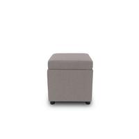 HOCKER LOOKS III - Hellgrau/Schwarz, Design, Textil (45/47/45cm) - LOOKS by W.Joop