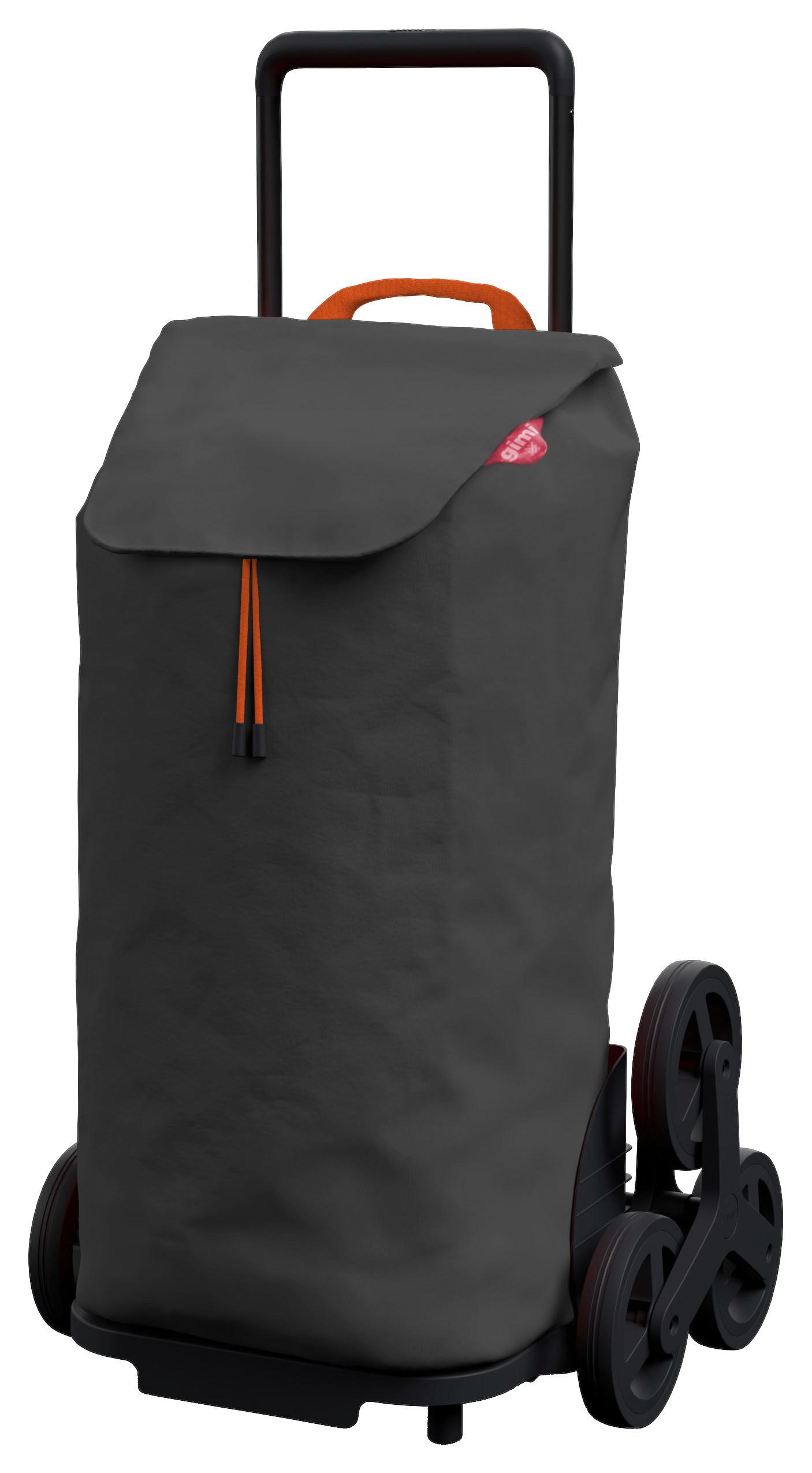 Einkaufstrolley Tris Grau / Schwarz Tasche Abnehmbar - Schwarz/Grau, Basics, Textil/Metall (40/25/99cm)