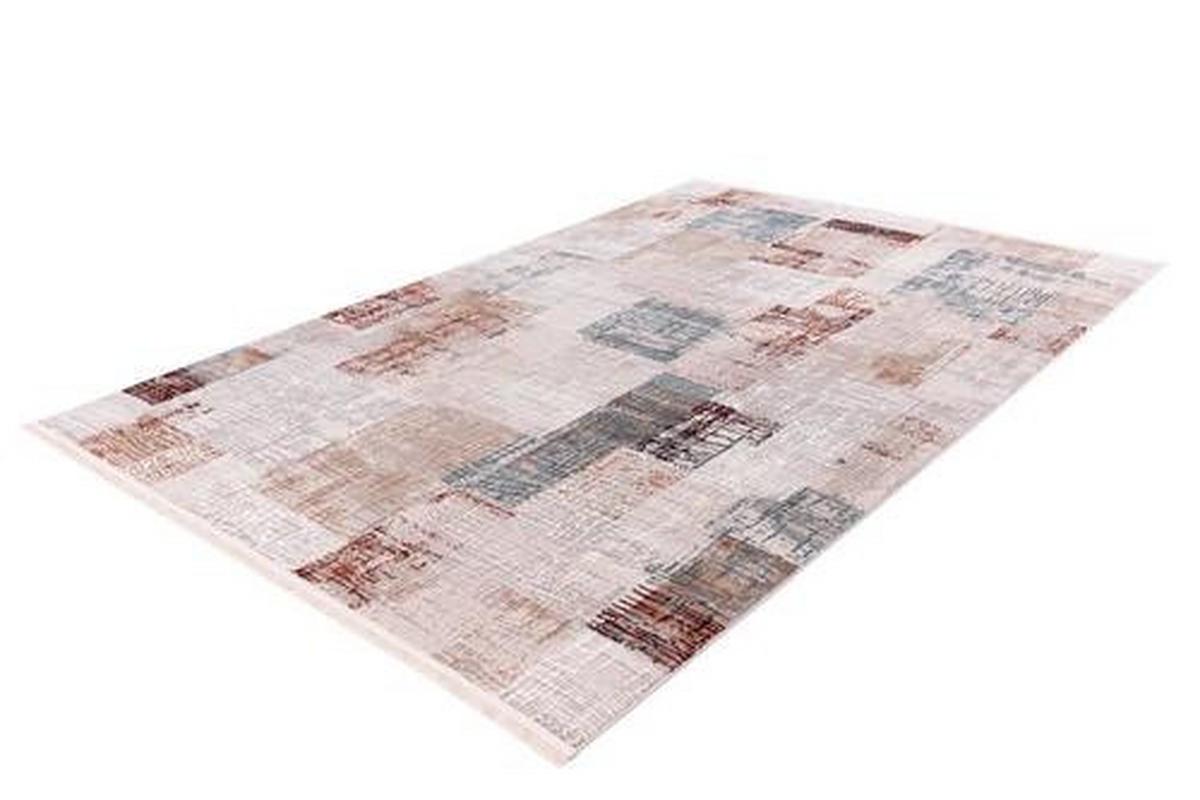 Webteppich Grau/Rosa Akropolis 160x230 cm - Rosa/Grau, Design, Textil (160/230cm) - Kayoom