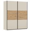 Schwebetürenschrank Neo Champagner Eiche Artisan Dekor - Champagner/Eiche Artisan, MODERN, Holzwerkstoff (175/210/59cm) - Rauch Möbel