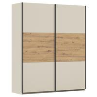 Schwebetürenschrank Neo Champagner Eiche Artisan Dekor - Champagner/Eiche Artisan, MODERN, Holzwerkstoff (175/210/59cm) - Rauch Möbel