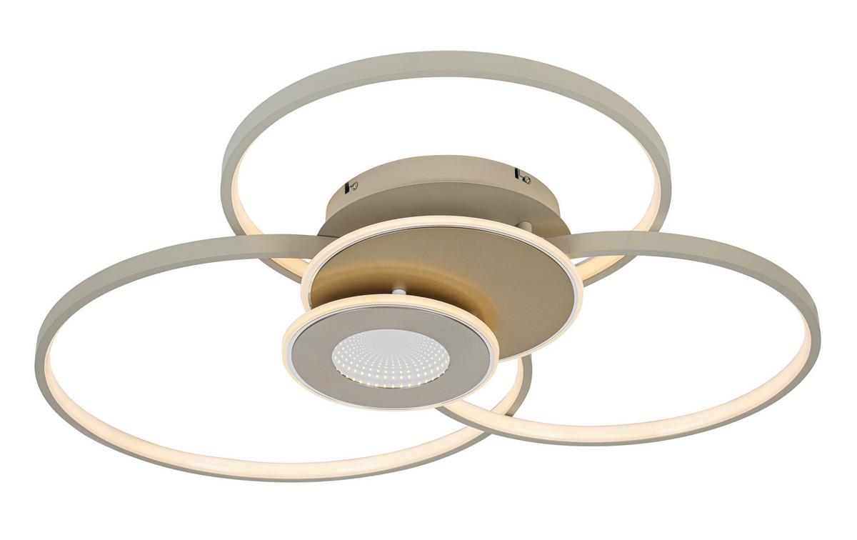 STROPNÍ LED SVÍTIDLO SEHR - pískové barvy/šampaňská, Moderní, kov/plast (74/77/11cm) - Mömax