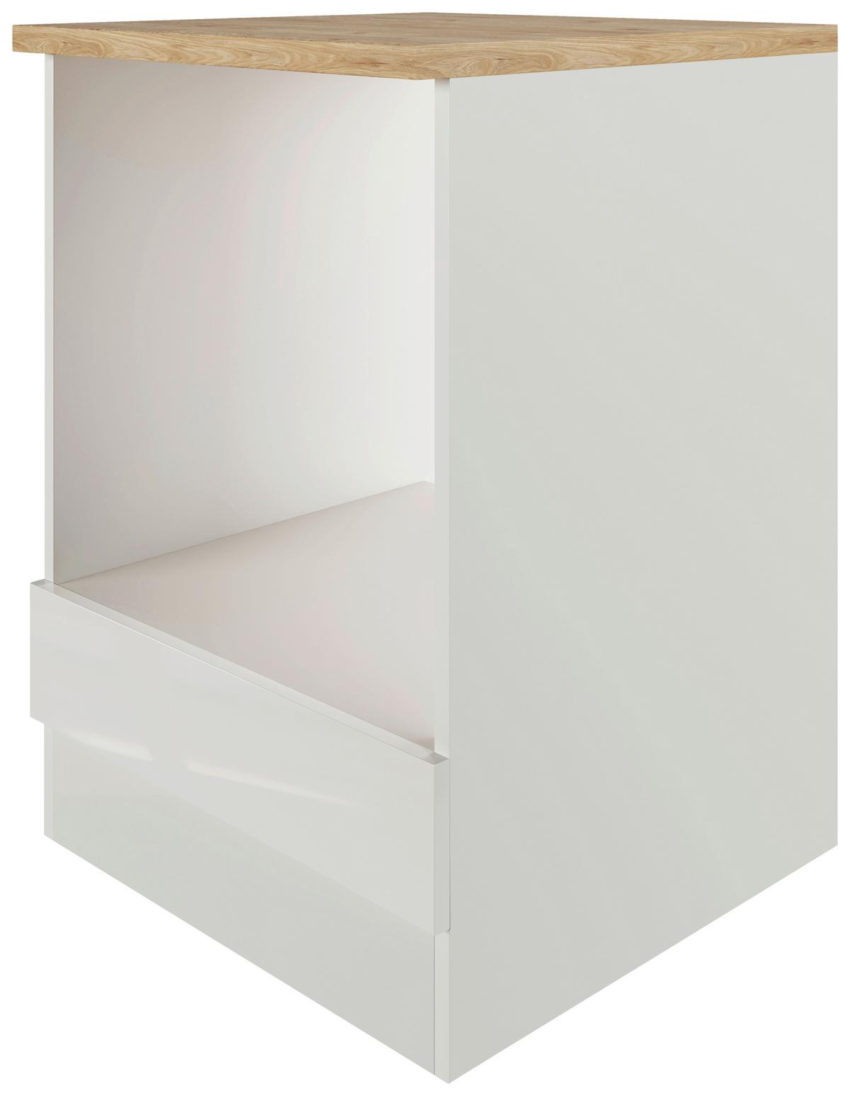 Skrinka pod vstavaný sporák LEVI - sivá, Modern, kompozitné drevo (60/86/60cm) - FlexWell