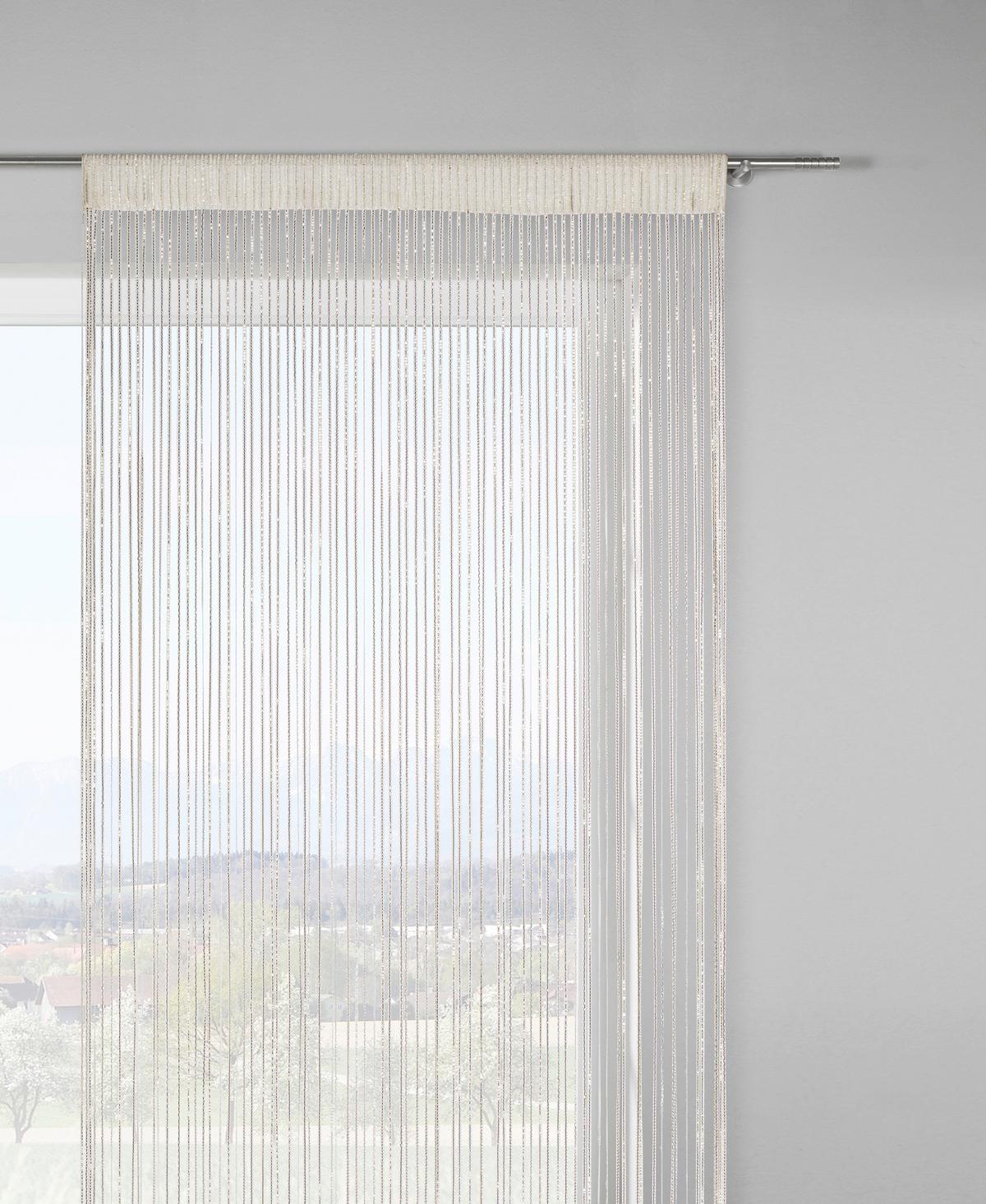Kusová záclona Lurex, 90/245cm - zlatá/strieborná, Lifestyle, textil (90/245cm) - Modern Living