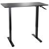 Schreibtisch Stand Cr Schwarz - Schwarz, MODERN, Holzwerkstoff/Metall (120/74/60cm) - MID.YOU