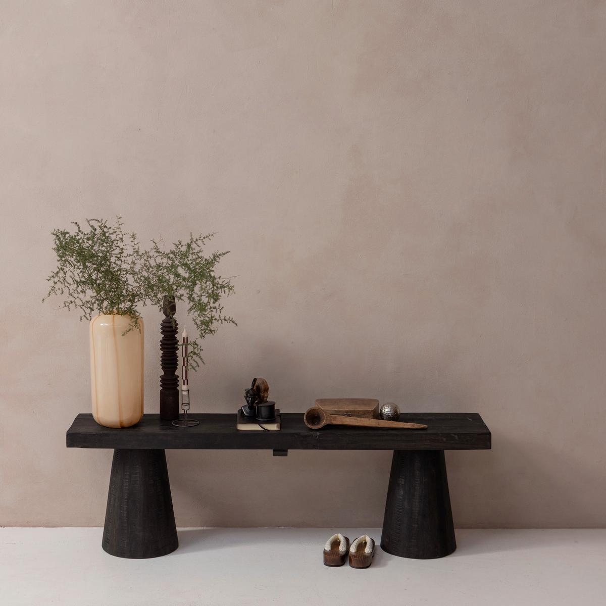 SITZBANK Clyde Dunkelbraun B: 150cm - Dunkelbraun, Design, Holz (150/45/30cm) - Livetastic