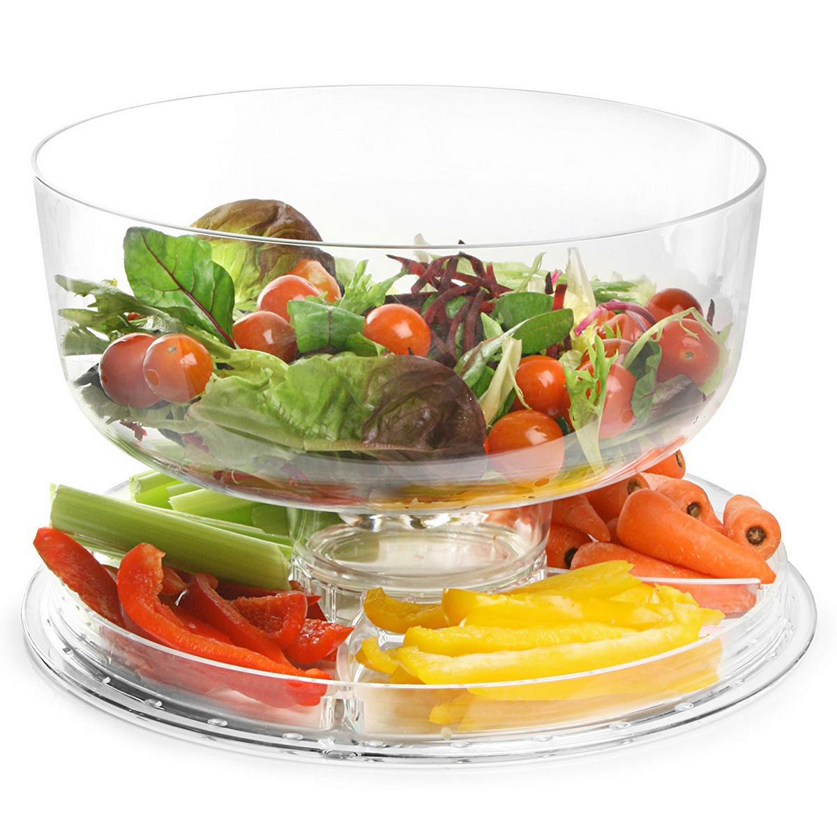 Tortenglocke 2-Tlg. Glas, Transparent - Transparent, Basics, Glas (31/21cm) - Creatable