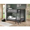 Etagenbett London Anthrazit 90x200 Cm - Anthrazit/Naturfarben, MODERN, Holz/Holzwerkstoff (90/200cm) - MID.YOU