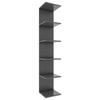 Regál Lazas š: 35 cm, antracitový - antracitová, Modern, kompozitné drevo (35/180/30cm) - MID.YOU