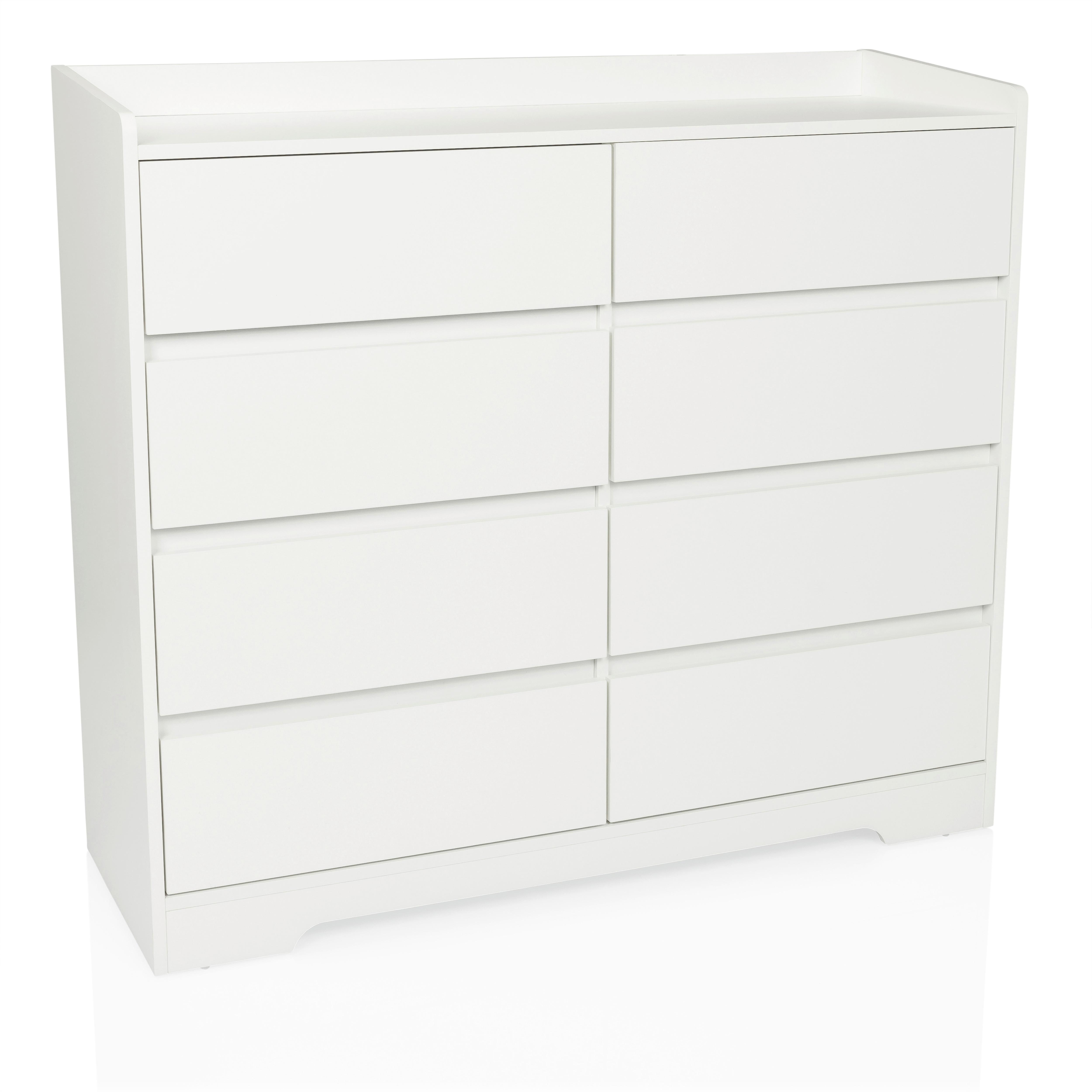 KOMODA OSOYRO - biela, Modern, kompozitné drevo (110/98,5/38cm) - MID.YOU