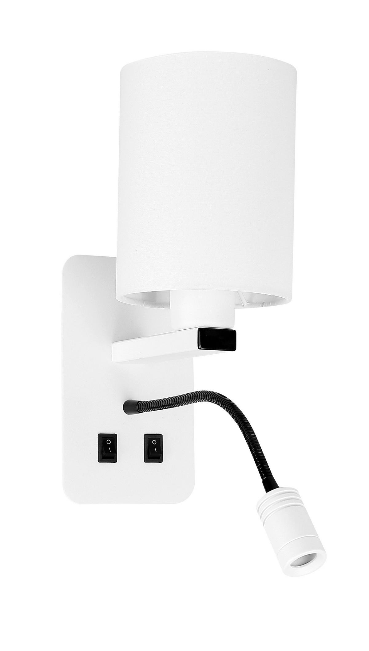 Wandleuchte 21-75673 Magnum 3 - Weiß, KONVENTIONELL, Metall (23/22/13cm)