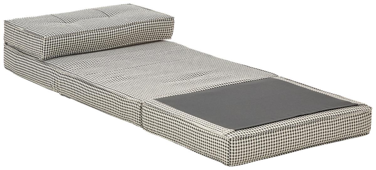Schlafsessel Luc - Schwarz/Weiß, MODERN, Textil (74/61,5/80cm) - MID.YOU