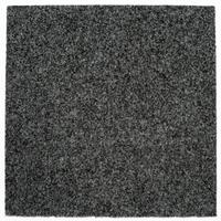 Teppichfliese Anthrazit Solid Vel 50x50 cm Florhöhe 4 mm - Anthrazit, Basics, Textil (50/50cm)