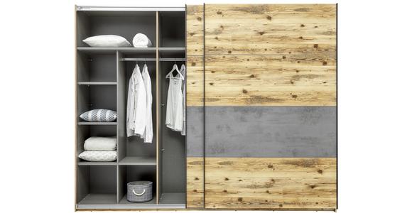 Inneneinteilung Kleiderschrank Alicante Twist Dekor - Grau, Basics, Holzwerkstoff (82,7/158/47,7cm) - Luca Bessoni