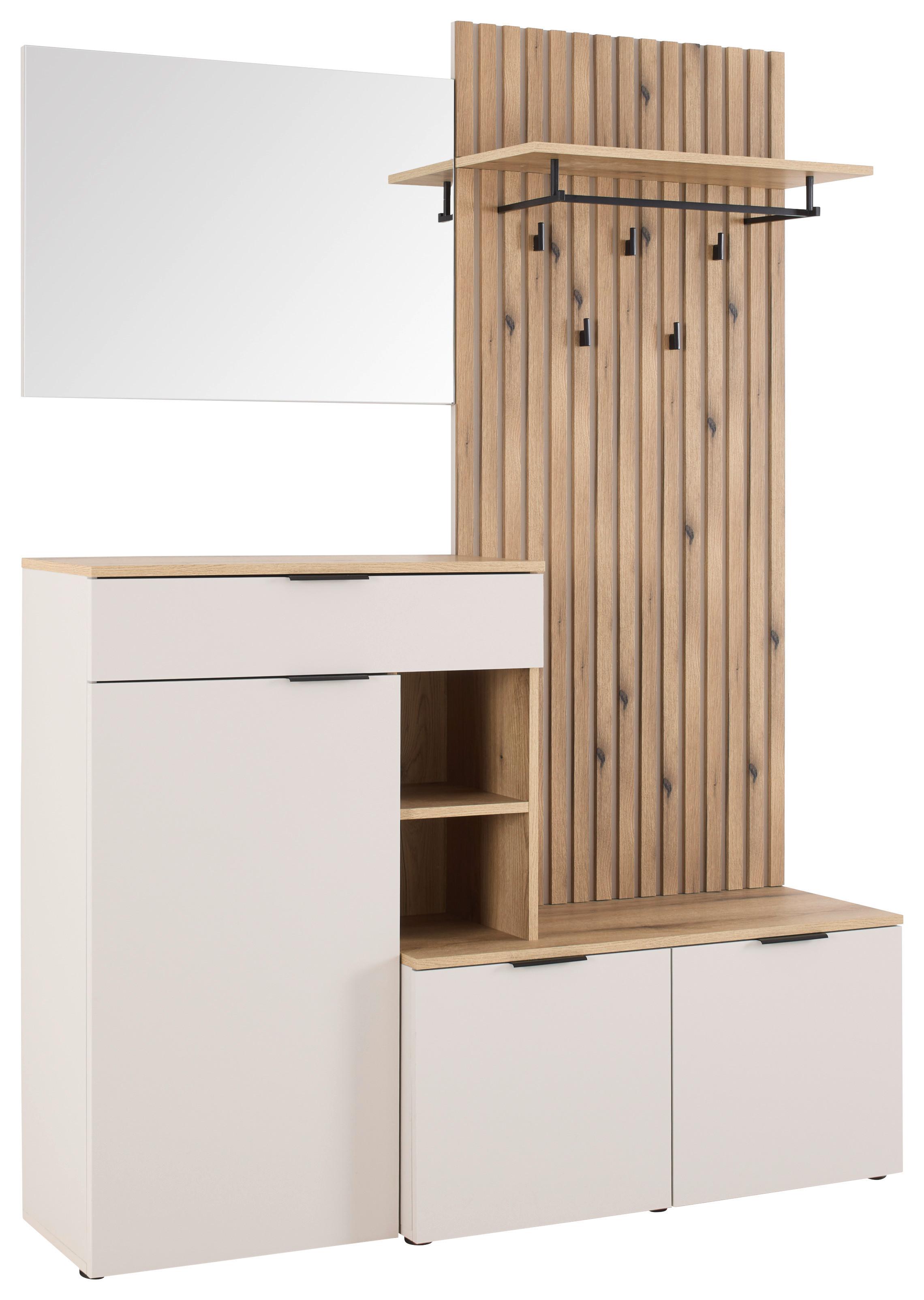 Predsieň AMIVO dekor dub/kašmír - kašmírová/farba duba, Modern, kompozitné drevo (141/195/38cm) - Mömax
