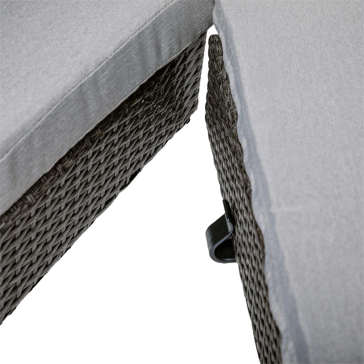 Hundesofa D: 100 cm Anthrazit/Grau mit Kissen - Anthrazit/Grau, Basics, Kunststoff/Textil (100/100/100cm) - Greemotion