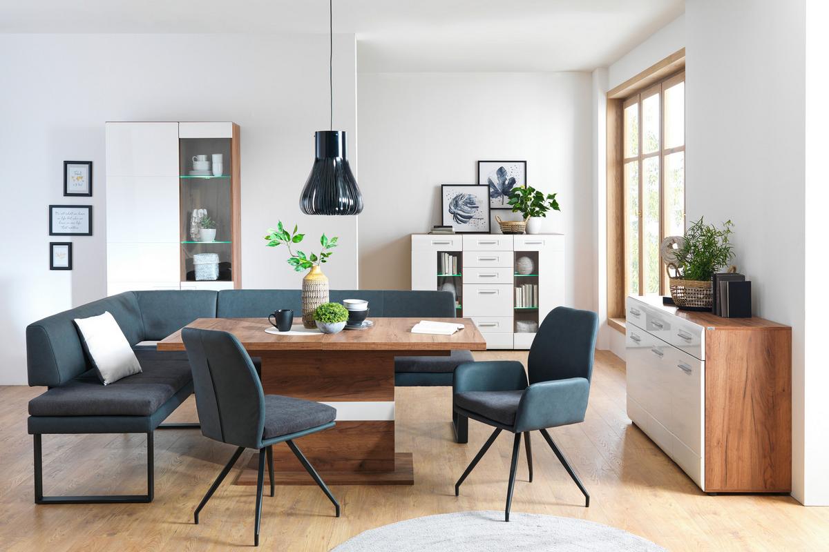 Vitrin Avensis New Typ 30b - tölgyfa színű/fehér, Modern, faalapú anyag (95/205,7/37,1cm) - Luca Bessoni