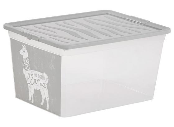 Aufbewahrungsbox Boho Drama Lama - Weiß/Grau, KONVENTIONELL, Kunststoff (38,4/19,9/28,3cm) Aufbewahrungsbox Boho Drama Lama - Weiß/Grau, KONVENTIONELL, Kunststoff (38,4/19,9/28,3cm)