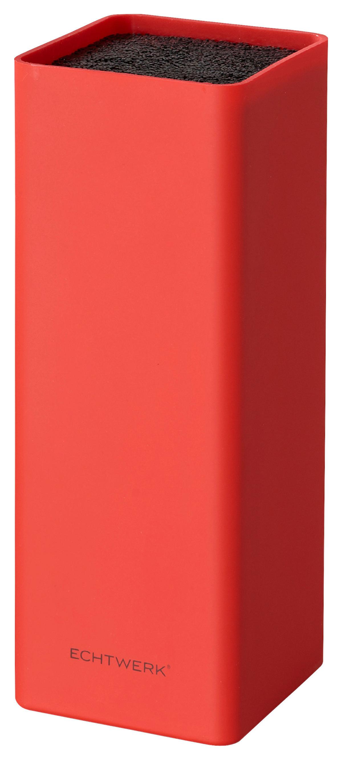 Messerblock Echtwerk Universal-Messerblock - Rot, Design, Kunststoff (9,3/21,5cm) - Echtwerk