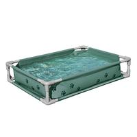 Haustierpool 2in1 Graugrün, B/H/T: 102x20x74 cm - Graugrün, Basics, Kunststoff/Metall (102/20/74cm) - Bestway