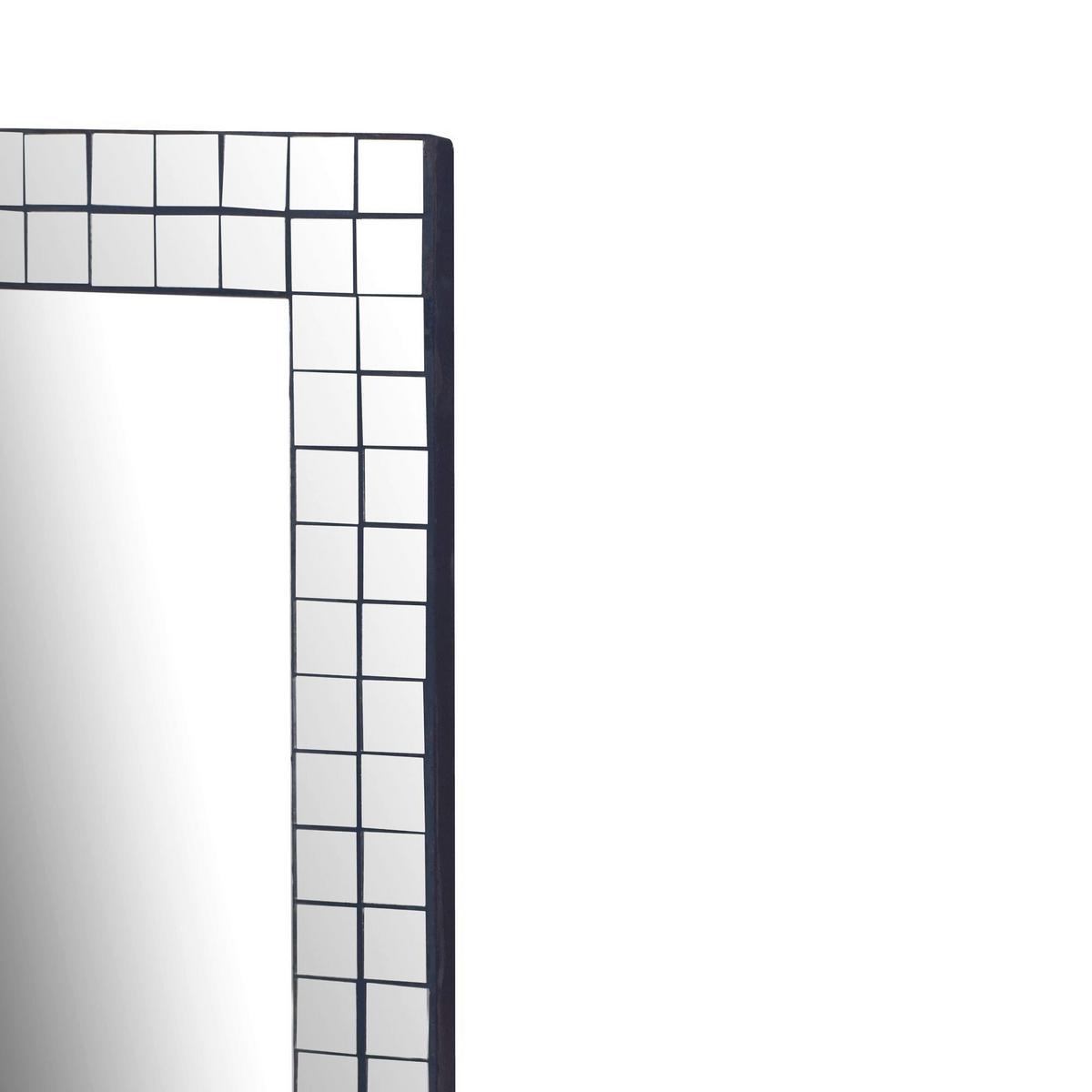WANDSPIEGEL Schwarz B: 60cm - Schwarz, Design, Glas/Holzwerkstoff (60/90/2cm) - Livetastic