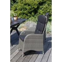 Garten-relaxsessel Juan Aluminium Mit Kissen - Anthrazit/Grau, Basics, Kunststoff/Textil (60/110/68cm) - Gardenson