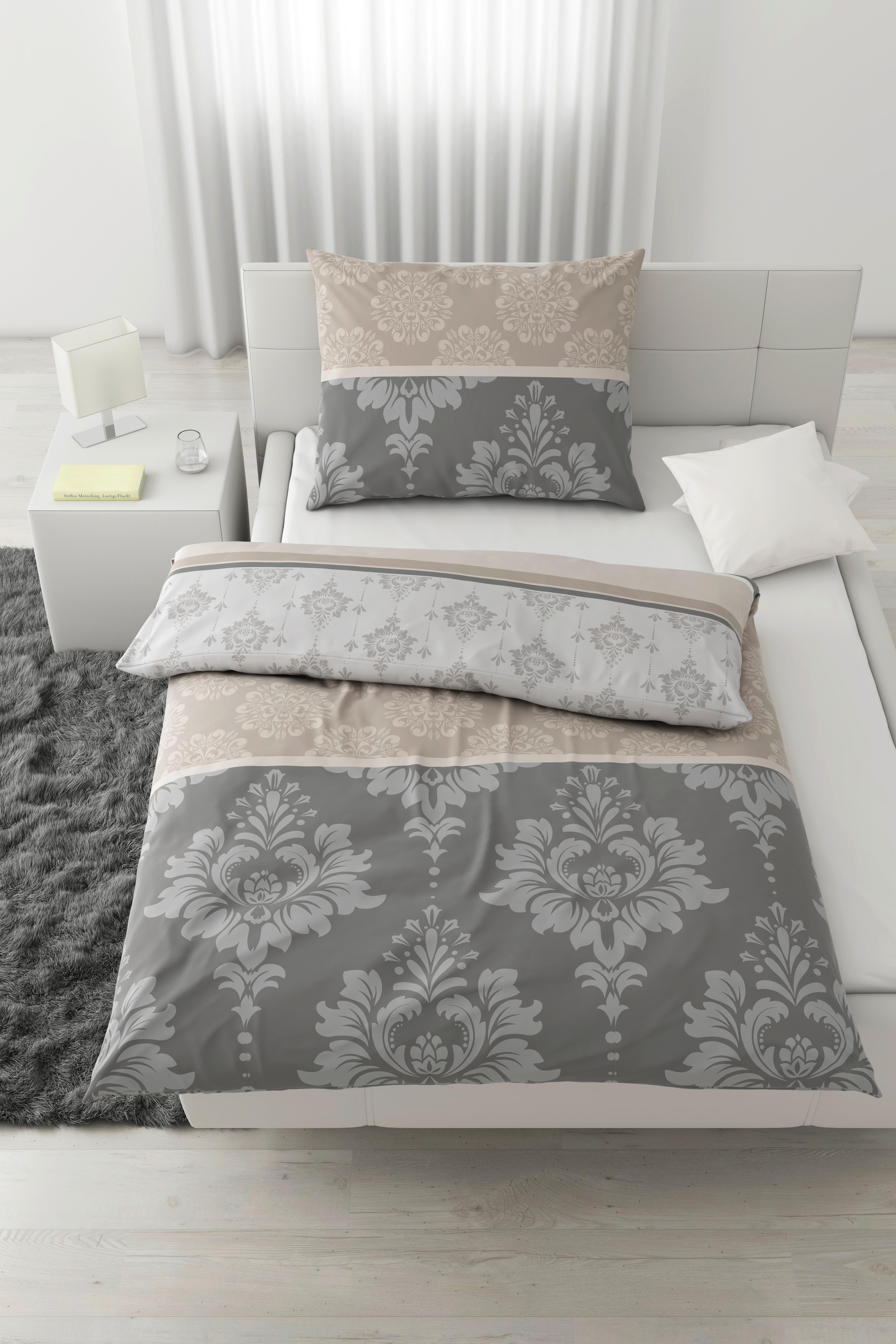 POVLEČENÍ YVONNE - šedá, Konvenční, textil (140/200cm) - Modern Living