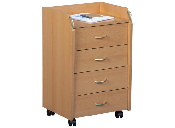 Rollcontainer Pronto B: 40 cm Buche Dekor - Buchefarben, Basics, Holzwerkstoff/Kunststoff (40/65/36cm) Rollcontainer Pronto B: 40 cm Buche Dekor - Buchefarben, Basics, Holzwerkstoff/Kunststoff (40/65/36cm)