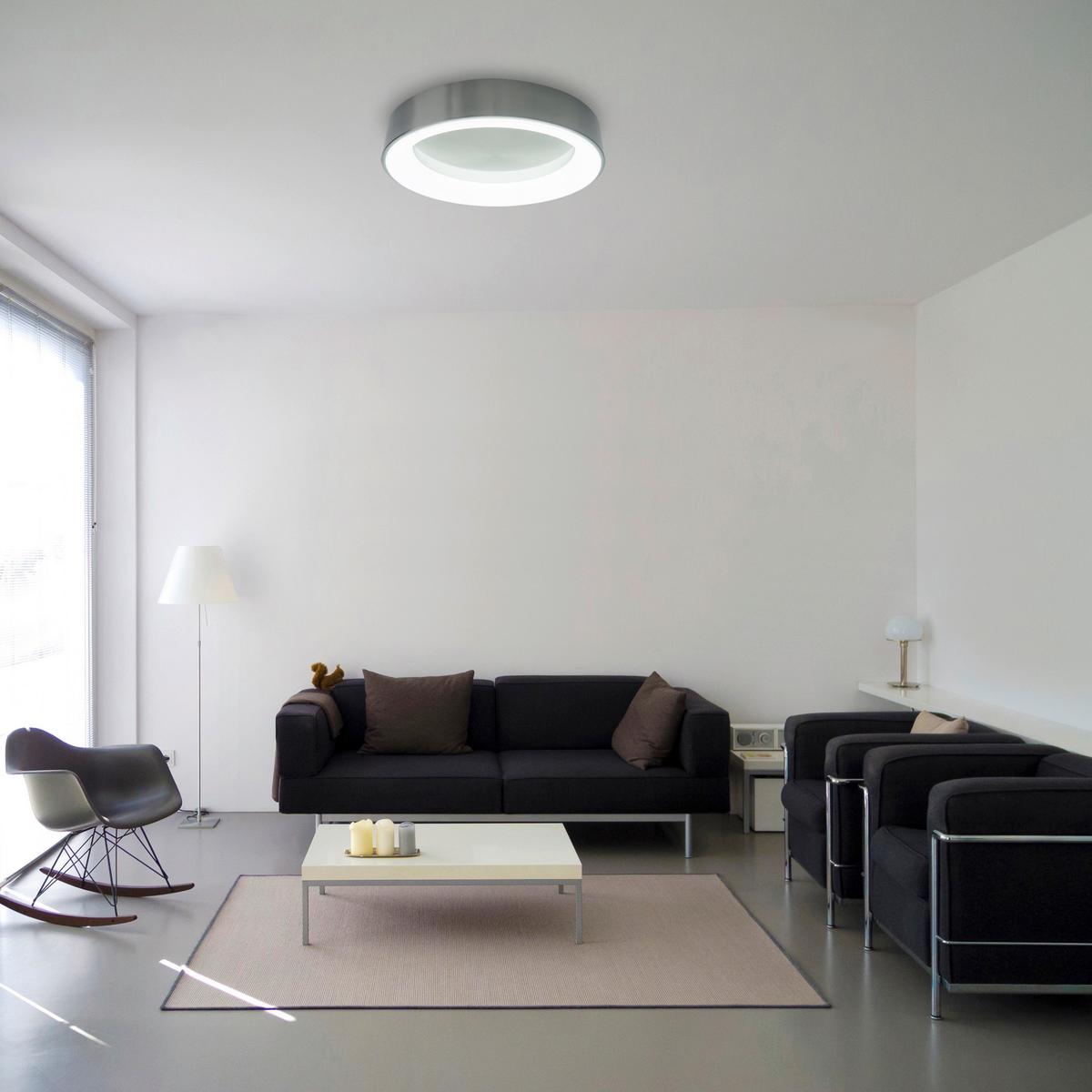 LED-Deckenleuchte MULTO - Grau, Basics, Kunststoff/Metall (46,5cm) - Näve