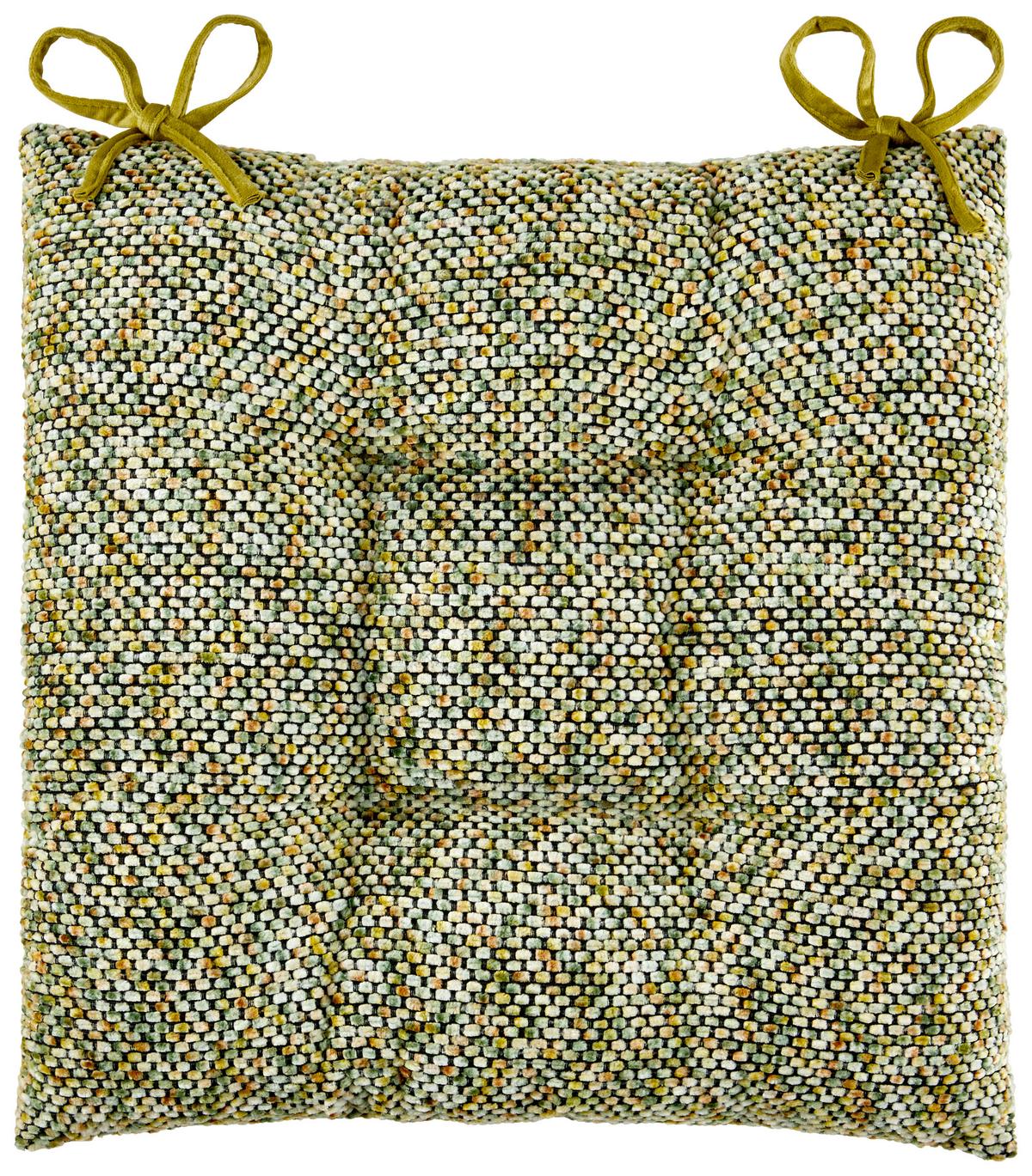Ülőpárna Alena Kb. 40/40cm - zöld, Modern, textil (40/40/4cm) - Luca Bessoni