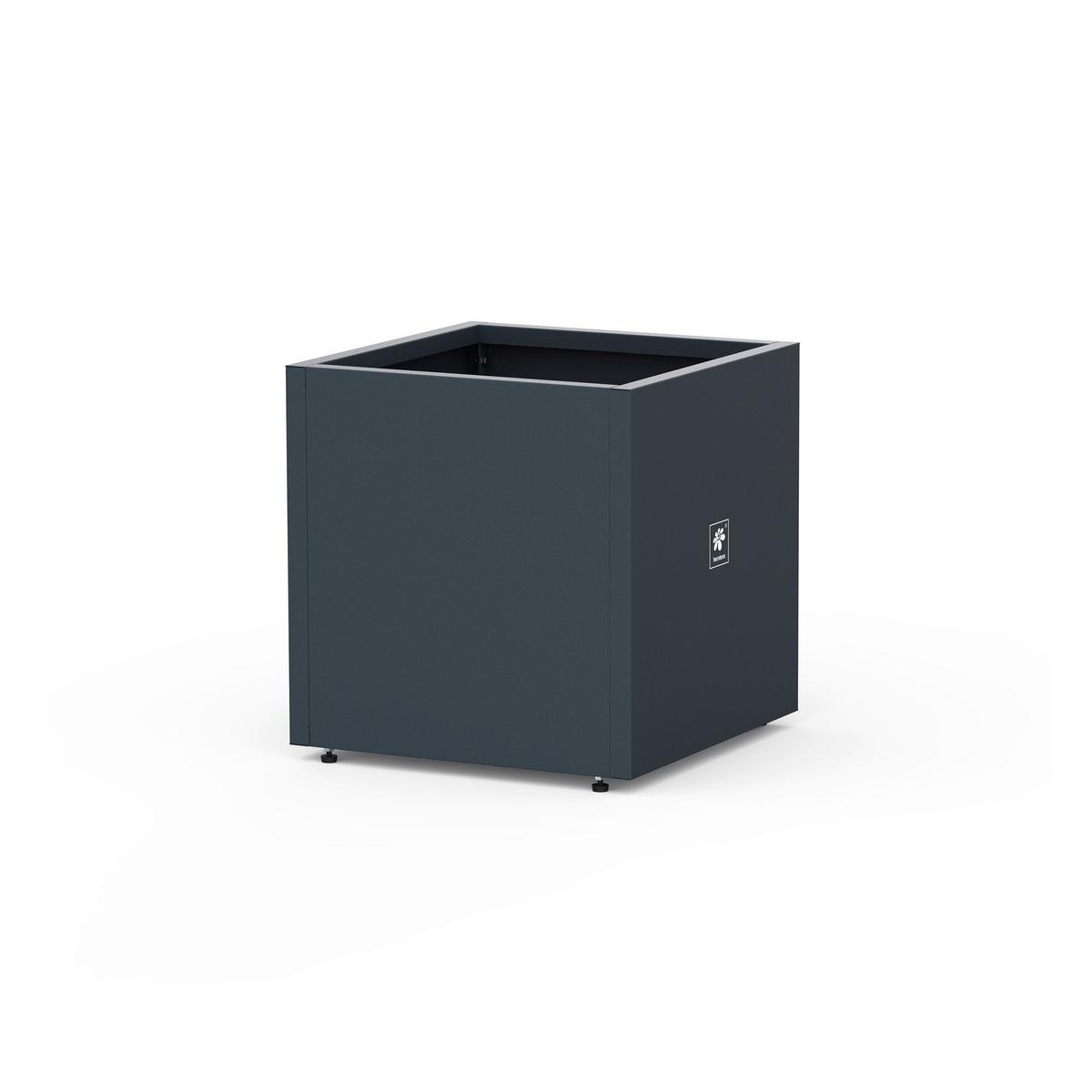 Pflanzentopf Pflanzkasten 50x50x50 - Anthrazit, Basics, Metall (50/50/50cm)