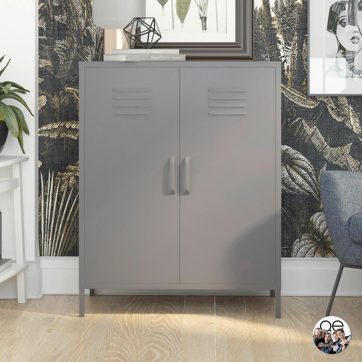 Highboard Bradford Grau B: 79cm - Grau, Design, Metall (79/100/39cm) - MID.YOU