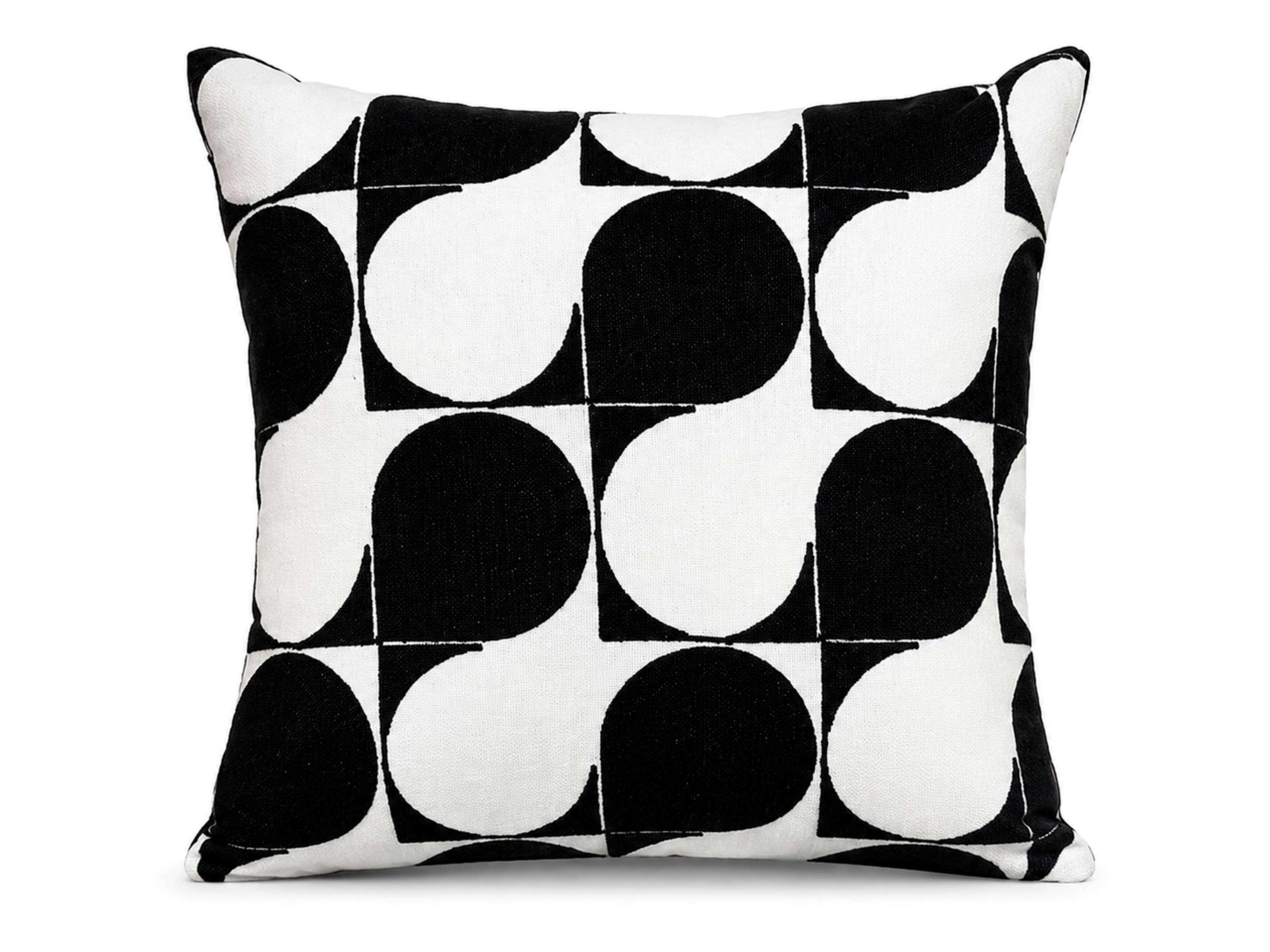 DEKORAČNÍ POLŠTÁŘ RETRO - černá, Moderní, textil (45/45cm)