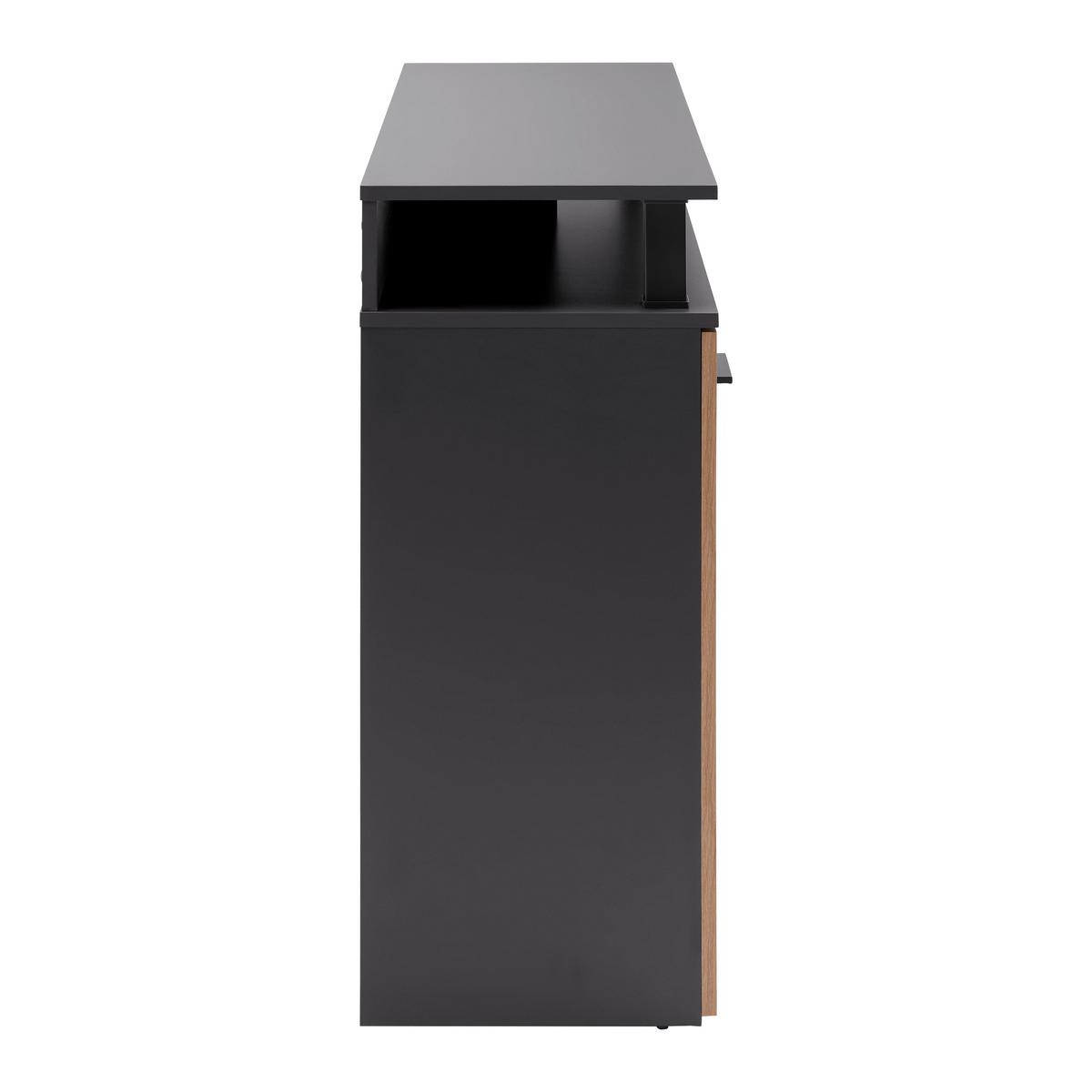 ŠIROKÁ KOMODA MONTANA -EXKLUSIV- - antracitová/dub artisan, Modern, kompozitné drevo/plast (140/90,6/38cm) - Mömax