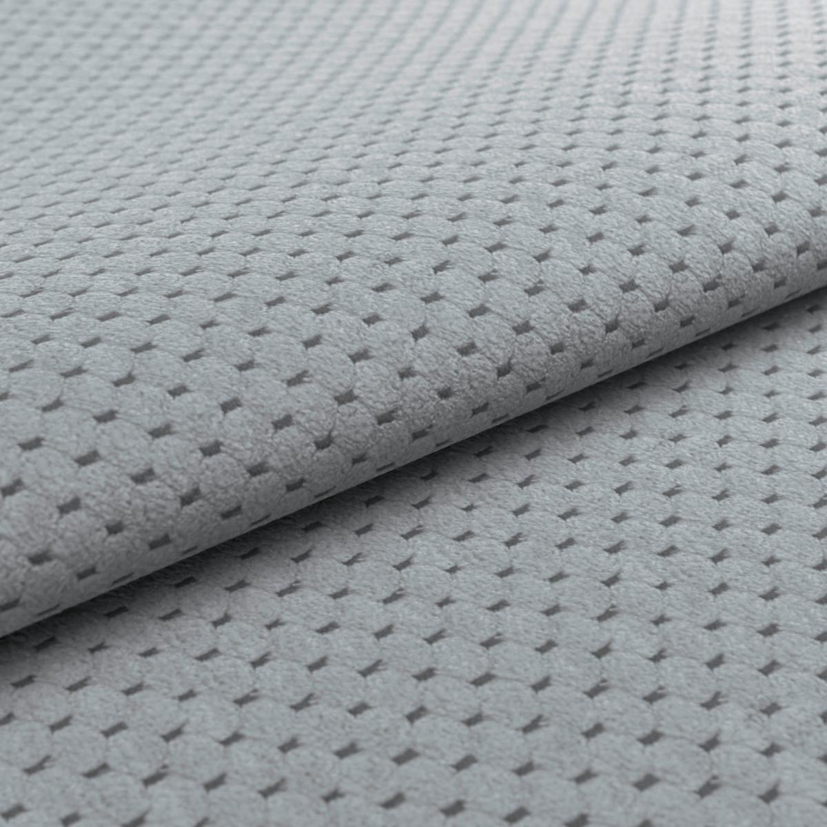 Hocker Gemini Grau, B: 108cm - Chromfarben/Grau, KONVENTIONELL, Textil (108/46/108cm)
