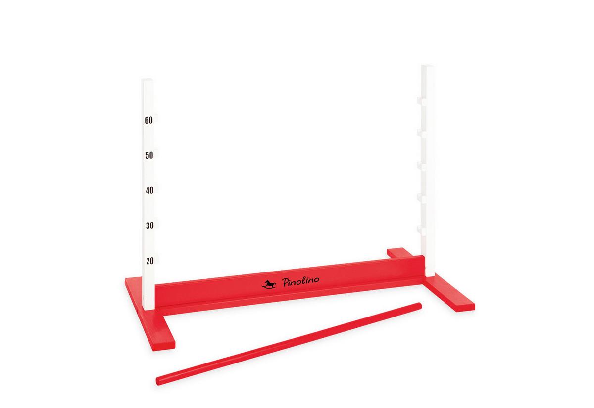 Hindernisparcour Hoppe - Rot, Basics, Holz (92/67/50cm) - Pinolino