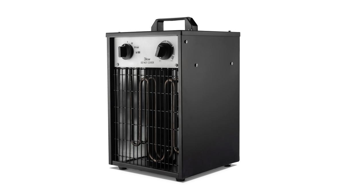 Gewächshausheizung Carinae 3kw - Schwarz, Basics, Metall (25,5/41/25,5cm)