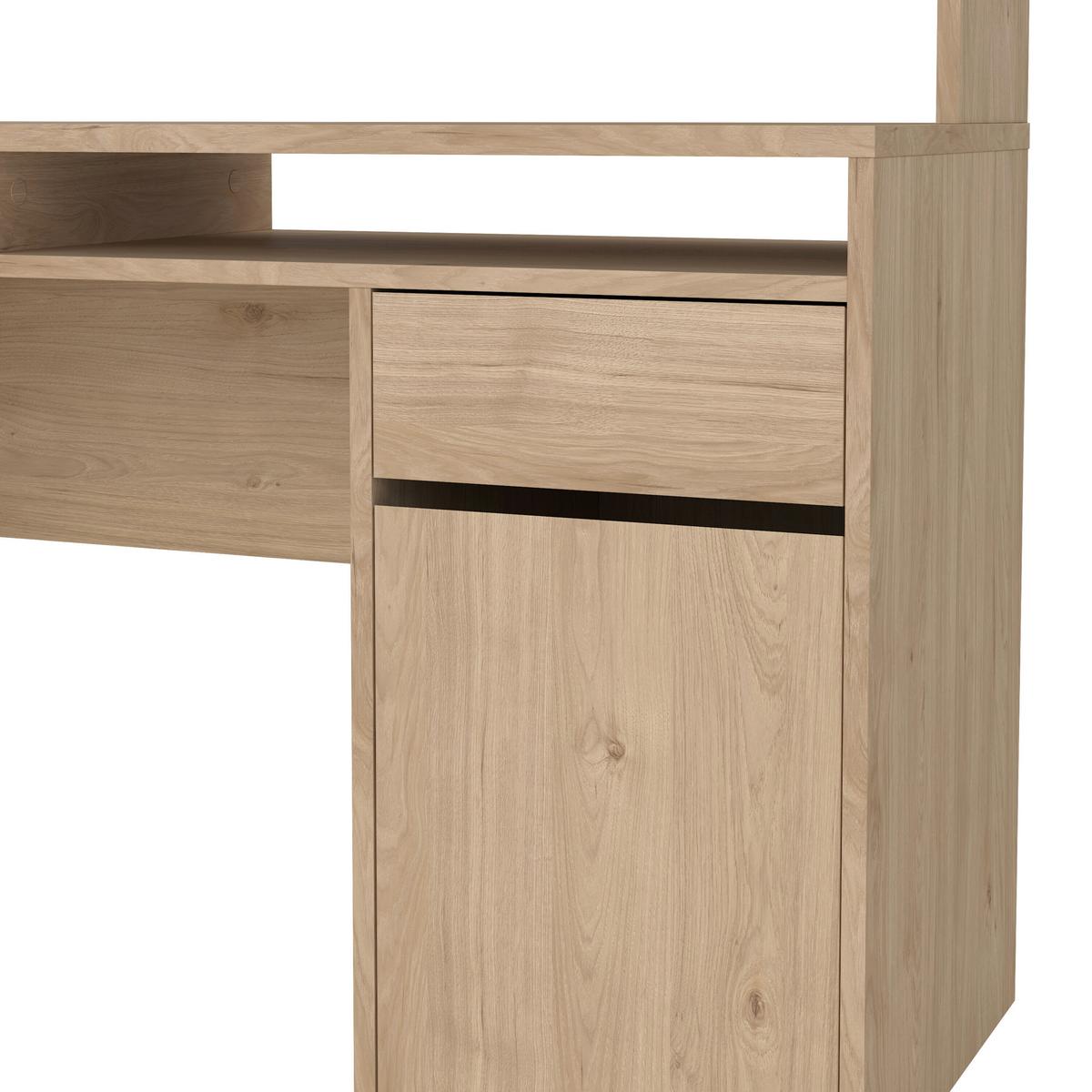 Schreibtisch Function Plus Eichefarben, L: 149 cm - Eichefarben, MODERN, Holzwerkstoff (149/48,2/156,2cm) - MID.YOU
