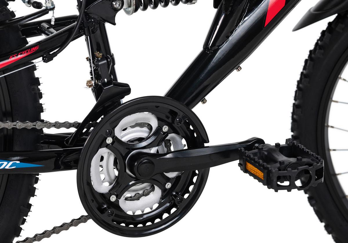 Kinderfahrrad 24 Zoll Zodiac 669k 18 Gänge - Schwarz, Basics, Metall - KS Cycling